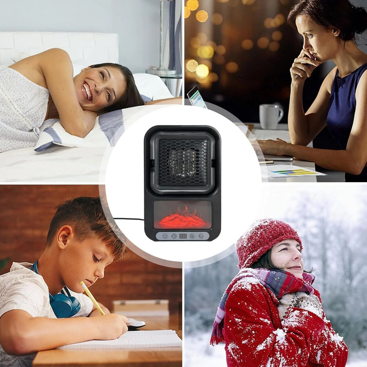 Portable Fireplace Space Heater