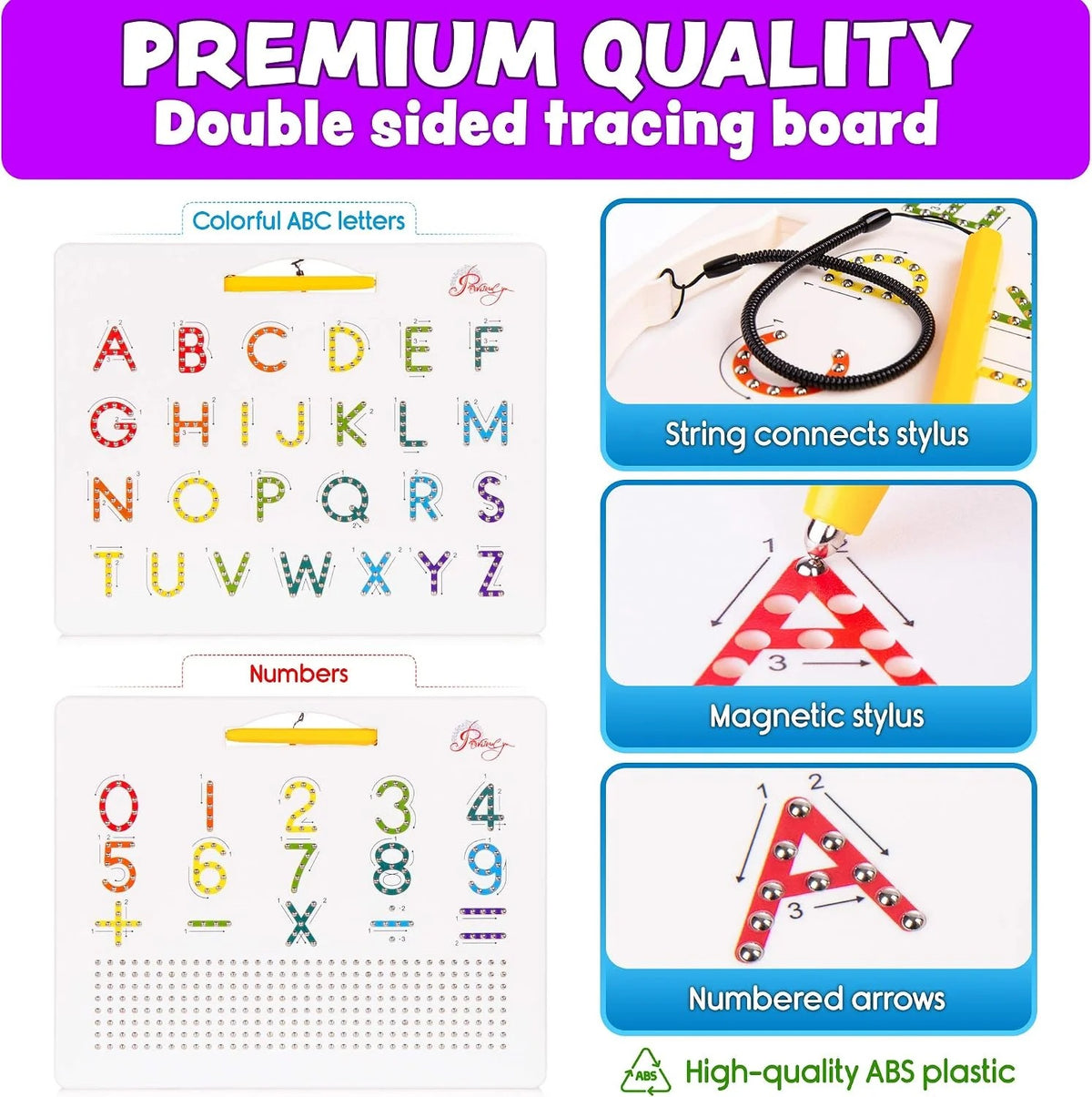 Magnetic Alphabet Tracing Board