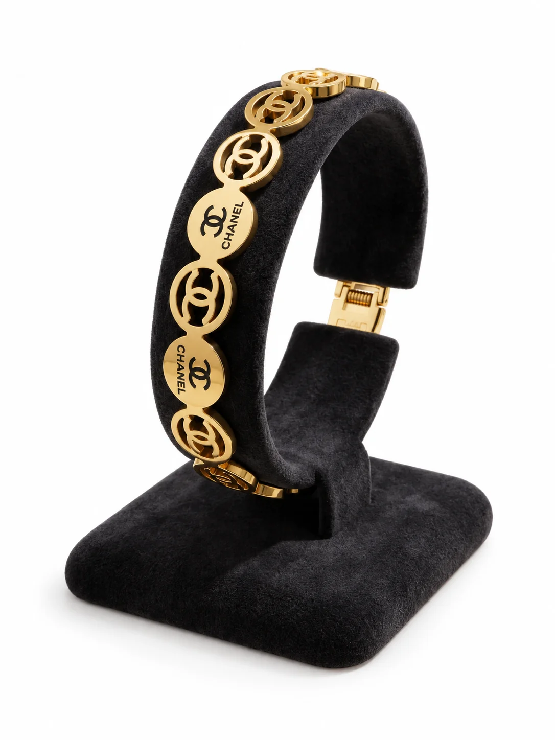 Chanel Gold Medallion Headband