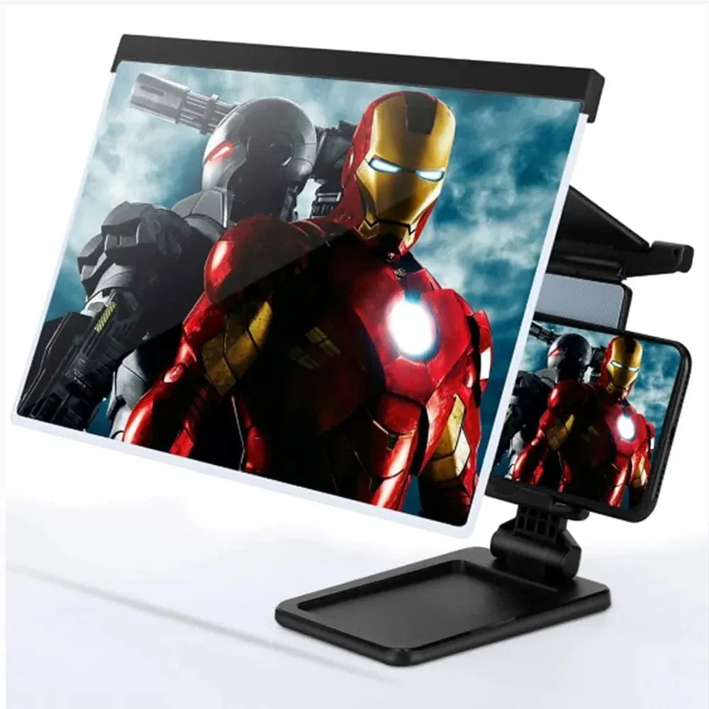 HD Phone Screen Amplifier with Foldable Phone Stand