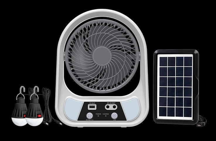 Rechargeable Solar Desk Fan