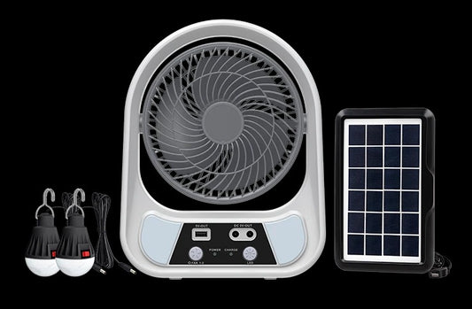 Rechargeable Solar Desk Fan